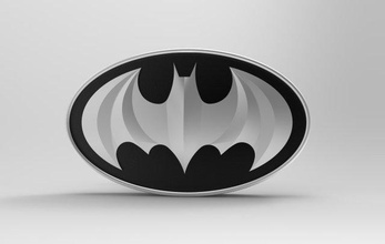batman button replica cosplay 3d print model - Mito3D