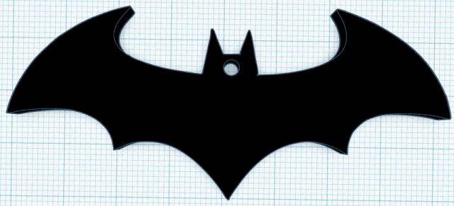 batman logo homme dark knight 3d print model - Mito3D