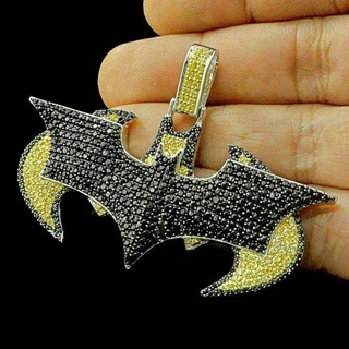 Batman Logo Diamant Anhänger batmandiamond Antiquität Luxus Rapper HipHop Schmuck Halskette Edelstein elegant Berühmtheit Stil bling Juwel städtisch 3d print model - Mito3D
