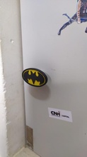 batman logo drawer handle superhero 3d print model - Mito3D