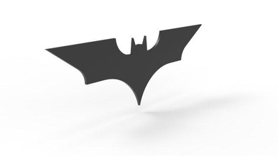 batman logo bedava 3d yazdır model in işaretler logolar 3dexport batmanlogo süper kahramanlar dc çizgi romanları roman 3d print model - Mito3D