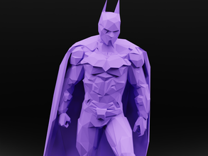 batman poly 3d impression modèle in figurines 3dexport joker batarang dccomique low lowpoly statue figure dark knight batmobile art 3d print model - Mito3D