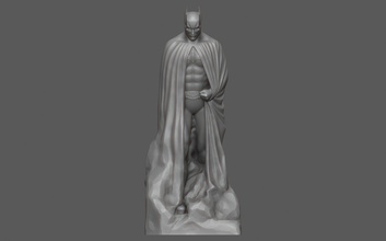 batman monumento 3d impresión modelo in escultura 3dexport dc superhombre historietas héroe superhéroe figuritas juguete caballero oscuro dc comics bufón personaje arte 3dprint 3dprinting 3d print model - Mito3D