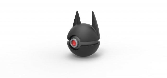 batman orbe version 2 chauve souris concept récipient jouet impression imprimable 3d print model - Mito3D