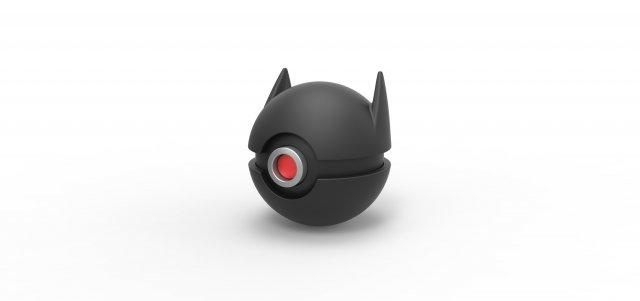 batman orb version 3 bat concept container toy print printable 3d print model - Mito3D