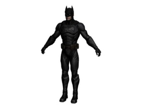 Batman poli gratuito uomo carattere cartone animato giocatore pipistrello 3d print model - Mito3D