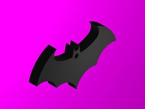 batman symbole porte clés 3d impression modèle in 3dexport sombre chevalier bandes dessinées 3d print model - Mito3D