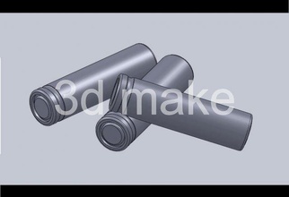 battery 18650 3d model in 3dexport stl free solidwork work by3dmake 3d print model - Mito3D