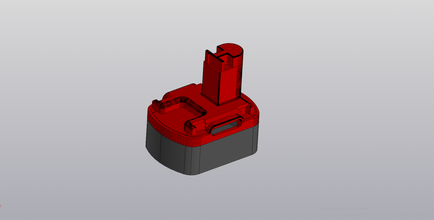 battery screwdriver bosch psr1200 3d print model in mechanical parts 3dexport 3dmodel case 3d print model - Mito3D