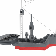 batalla destructor Embarcacion acorazado Buque guerra agua embarcación buque Barco grande 3d print model - Mito3D