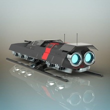 battle shuttle 3d model in fighter 3dexport sci-fi spaceship spacecraft ship aircraft space futuristichip outerspace alien plane flying future vessel science transport starship freighter 3d print model - Mito3D