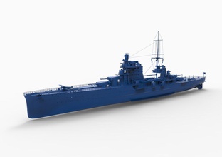 navio guerra mod9 3d impressão modelo in automotivo 3dexport iowa classe nuclear wwii marinha barco míssil fragata us mar destruidor ww2 embarcação naval 3d print model - Mito3D