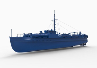 el buque de guerra iowa clase la energía nuclear segunda mundial marina nave barco misil fragata nosotros mar arma destructor 2 ª los vasos naval 3d print model - Mito3D