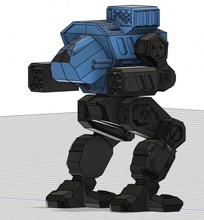 battletech daishi 3d yazdır model in 3dexport mechwarrior robot yarı teknoloji fütüristik gelecek sibernetik mekanik çılgın kedi android elektronik savaş oyunlar oyuncaklar 3d print model - Mito3D