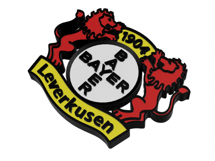 bayer 04 leverkusen wall emblem signs logos bayern lion germany football fussball soccer bundesliga fifa sign logo badge interior decoration 3d print model - Mito3D