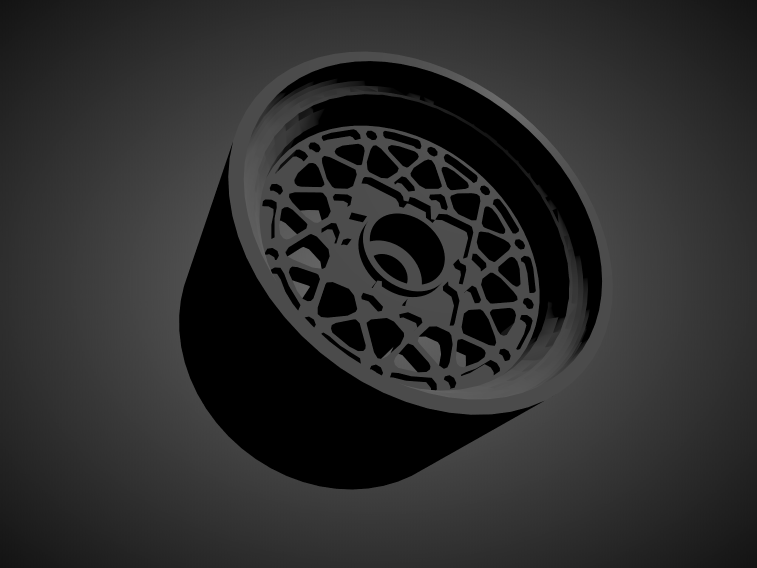 bbs e68 cerchi freni pneumatici caldo ruote 3d stampa modello in veicolo 3dexport hotwheels scatola fiammiferi majorette tomica kyosho pressofuso miniature veicoli 1 64 3D print model - Mito3D