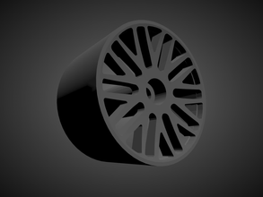 bbs turbofan aros freios pneus quente rodas 3d impressão modelo in veículo 3dexport hotwheels caixa fósforos majorette tomica kyosho diecast miniaturas veículos 1 64 3d print model - Mito3D