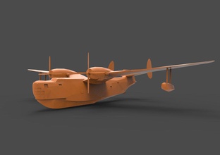 essere-6m bomber aereo piano 3d print model - Mito3D