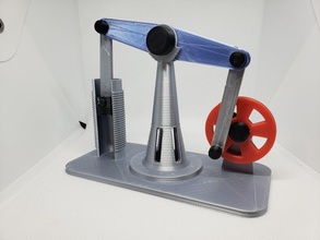 trave motor 3d impressão modelo in brinquedos 3dexport beam engine engenheiro vapor steam power cilindro ciclo 3d print model - Mito3D