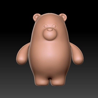 orso 3d Stampa scultura giocattolo stl animale arte sculture 3d print model - Mito3D