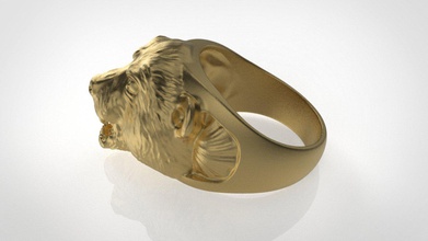 ours animal anneau bijoux les anneaux stl imprimable charecter 3d print model - Mito3D