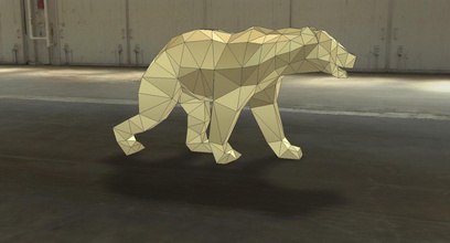 bear m13 poly design 3d print model - Mito3D