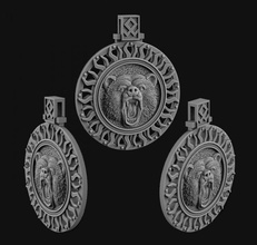 bear pendant jewelry jeweller pendants pendant jewel jewellery skull head bear bears face suspension bikers skulls heads medallion