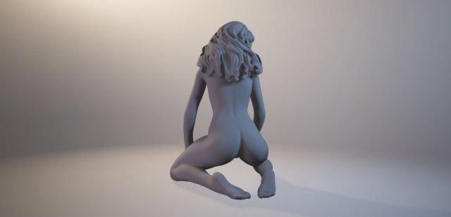 belle fille libre femme 3d print model - Mito3D