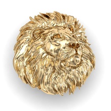 beau lion pendentif bijoux imprimable un soulagement cad belle la femelle exclusif stl obj de mode or rhiho cnc 3d print model - Mito3D