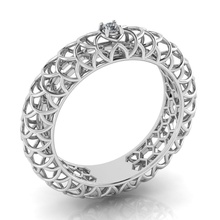 schönes Muster, ring-gem ring Ringe Schmuck Juwel gold diamond engagement bedruckbar ist Hochzeit engagem Mode Schönheit gem genial Muster Licht 3d print model - Mito3D