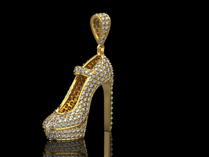 beautiful pendant shoes diamonds jewelry gold silver pendant shoes diamond fashion accessory platinum gem brilliant shining beauty sapphire necklace apparel ruby diamant