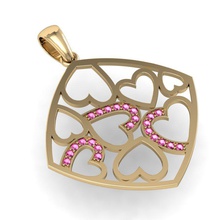 beau pendentif coeur bijoux cad rhino cœur stl les pierres précieuses or d'argent des colliers imprimable 3d print model - Mito3D