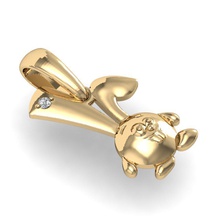 lindo pingente krosh 3d impressão modelo in pingentes 3dexport joalheria cafajeste rinoceronte stl joias ouro prata colares imprimível 3d print model - Mito3D