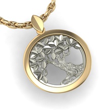 beautyful pendant tree of life 3d print model in pendants 3dexport jewelry female rhino gift cad gems women brillant exclusive 3dm stl obj fashion gold rhiho cnc 3d print model - Mito3D