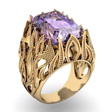beau anneau joyau d'émeraude bijoux le diamant cad de l'anneau l'émeraude stl les pierres précieuses or d'argent des colliers imprimable 3d print model - Mito3D