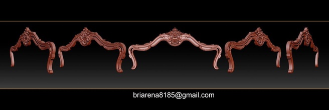 bed 3d relief models stl files cnc router jdp furniture machines baroque carved machine model frame printed wood 3dskymodel reliefs routers ornament 3d print model - Mito3D