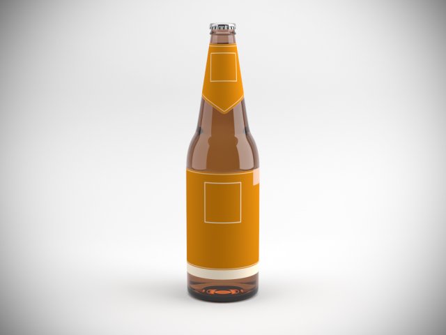 Cerveja garrafas garrafa boné bebida Barra álcool bar vidro líquido Comida bebendo real pbr vray pobre 3D print model - Mito3D