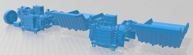 belaz 75581 tugurio camión 2012 imprimible espacio scalextric Tamiya rc miniz pasatiempo micro 3d print model - Mito3D