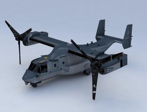 bell boeing v22 osprey helicopter 3d model in jet 3dexport airbus plane airline aircraft passenger airport lufthansa jetliner civil commercial travel airplane aeroplane game generic 3d print model - Mito3D