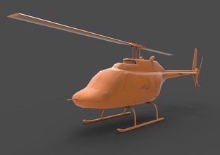 bell helicopter 3d print model in vehicle 3dexport 206 206a jetranger citycopter transport aviation hover light utility air aircraft civil jet ranger propeller us rescue 3d print model - Mito3D