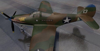 campana p 39q airacobra 3d modello in bombardiere 3dexport aeromobili aereo warplane militare storico ww2 durante seconda guerra mondiale americano combattente 3d print model - Mito3D
