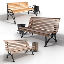 bench 3d model in 3dexport urn park 3d print model - Mito3D