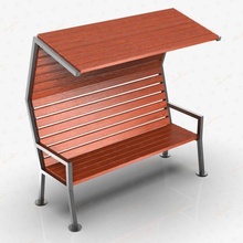 banco pabellón cielo 3d modelo in 3dexport madera parque exterior jardín diseño caminar mueble sofá asientos naturaleza silla aire libre calle urbano mobiliario asiento paisaje ambiente 3d print model - Mito3D