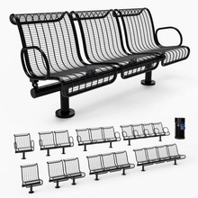 Bank pleksus destekli sandalye koltuk çubuklar tel çerçeve oturma yeri çöp ergonomik kentsel form raf ışık şeffaf stil tasarım park 3d print model - Mito3D