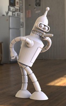 bender 3d stampa modello in figurine 3dexport evoluzione robot futurama 3d print model - Mito3D
