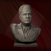 benito mussolini 3d impression modèle in sculpture 3dexport adolf hitler politicien nazi chef allemand fascisme buste imprimable staline lénine ww2 guerre dictateur italie miniatures 3d print model - Mito3D