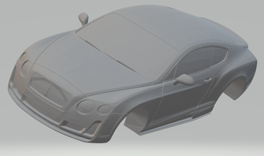 bentley continental gtv slot autorama diecast hotwheels de carro slotcars vw clássico a corrida 3d print model - Mito3D