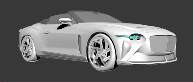 Bentley bacalar araba 3D print model - Mito3D