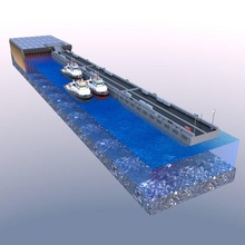 yatak duba 3d model in ulaşım 3dexport yüzer iskele geçiş köprü yardımcı filo römorkör tekne liman gönderi yatlar plan bağlama inşaat 3d print model - Mito3D