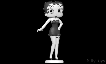 Betty boop fêmea mulher sexy impressão 3d print model - Mito3D